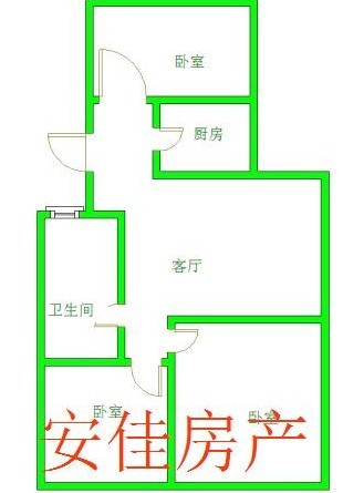 北安居學區房大三室證滿五年過戶費低配合貸款送儲藏